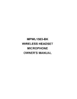 Preview for 1 page of AXESS ELECTRONICS mpwl 1503-bk Owner'S Manual