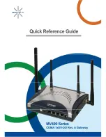 Preview for 1 page of Axess-tel MV400 series Quick Reference Manual