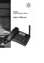 Axess-tel PXQ20 User Manual preview