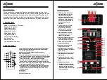 Предварительный просмотр 2 страницы Axess 818443011619 Manual