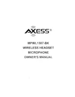 Axess MPWL 1507-BK Owner'S Manual предпросмотр