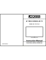 Предварительный просмотр 1 страницы Axess TV1701-40 Instruction Manual