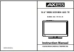 Предварительный просмотр 1 страницы Axess TV1703-16 Instruction Manual