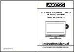 Предварительный просмотр 1 страницы Axess TVD1805-13 Instruction Manual