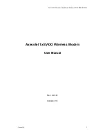 Axesstel AXW-D1900 User Manual предпросмотр