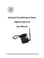 Axesstel GSM PG130 User Manual preview