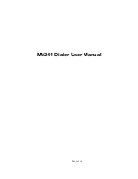 Preview for 1 page of Axesstel MV241 User Manual