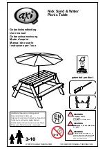 Axi Nick Sand & Water User Manual предпросмотр