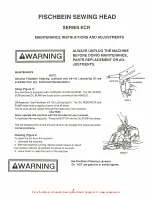 Предварительный просмотр 6 страницы Axia ECR Series Operating Instructions Manual