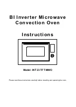 Axia INT 23 TFT MWO Instructions Manual предпросмотр