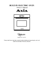 Axia INTELLICA INT 70 TFT Owner'S Manual preview