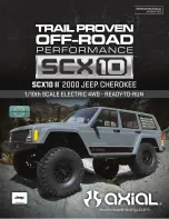 Предварительный просмотр 1 страницы Axial SCX10 II 2000 JEEP CHEROKEE Instruction Manual