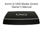 Preview for 1 page of axiim Q UHD Owner'S Manual