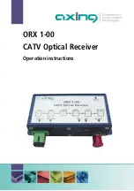 axing ORX 1-00 Operation Instructions Manual предпросмотр