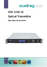 Предварительный просмотр 1 страницы axing OTX 1310-10 Operation Instructions Manual