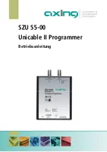 Предварительный просмотр 1 страницы axing Premium-line SZU 55-00 Unicable II Programmer Operation Instructions Manual