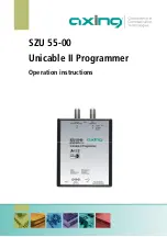 Предварительный просмотр 19 страницы axing Premium-line SZU 55-00 Unicable II Programmer Operation Instructions Manual