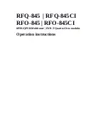 Предварительный просмотр 1 страницы axing RFO-845 Operation Instructions Manual