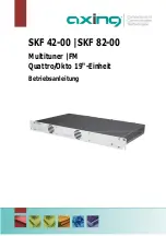 Preview for 1 page of axing SKF 42-00 Operation Instructions Manual