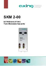 Предварительный просмотр 1 страницы axing SKM 2-00 Operation Manual