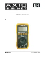 Axio MET AX-102 User Manual предпросмотр