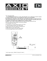 Предварительный просмотр 23 страницы Axio MET AX-160IP User Manual