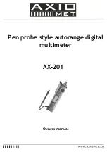 Axio MET AX-201 Owner'S Manual preview