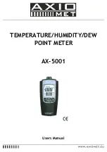 Предварительный просмотр 1 страницы Axio MET AX-5001 User Manual