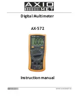 Preview for 1 page of Axio MET AX-572 Instruction Manual