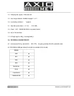 Preview for 3 page of Axio MET AX-572 Instruction Manual