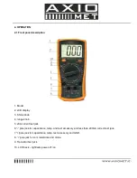 Preview for 8 page of Axio MET AX-572 Instruction Manual