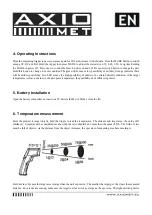 Preview for 4 page of Axio MET AX-7600 Instructions Manual