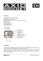 Предварительный просмотр 2 страницы Axio MET AX-AN050 Quick Start Manual