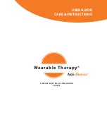 Preview for 1 page of AxioBionics Wearable Therapy User Manual, Care & Instructions