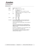 Предварительный просмотр 63 страницы Axiohm 12V User Manual