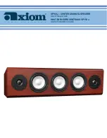 Preview for 1 page of Axiom Audio VP150 v3 Quick Setup Manual