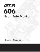 Предварительный просмотр 1 страницы Axiom 606 Owner'S Manual