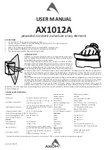 Предварительный просмотр 1 страницы Axiom AX1012A User Manual