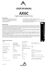 Preview for 1 page of Axiom AX6C User Manual