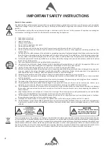 Предварительный просмотр 2 страницы Axiom AX8000 NEO User Manual