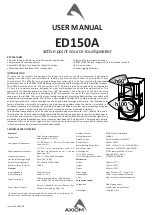 Axiom ED150A User Manual предпросмотр