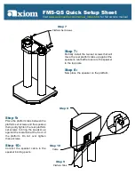 Предварительный просмотр 3 страницы Axiom FMS QS Quick Setup Sheet