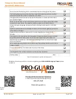 Предварительный просмотр 17 страницы Axiom PRO-GUARD Operation & Maintenance Manual