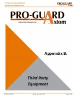 Предварительный просмотр 21 страницы Axiom PRO-GUARD Operation & Maintenance Manual