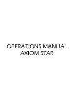 Axiom STAR Operation Manual preview