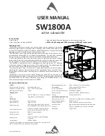 Axiom SW1800A User Manual preview