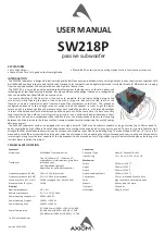 Preview for 1 page of Axiom SW218P User Manual