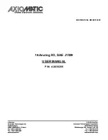 Предварительный просмотр 1 страницы AXIOMATIC AX030200 User Manual