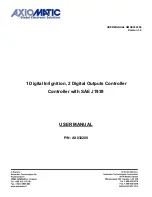 AXIOMATIC AX032200 User Manual предпросмотр