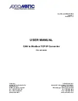 Предварительный просмотр 1 страницы AXIOMATIC AX140940 User Manual